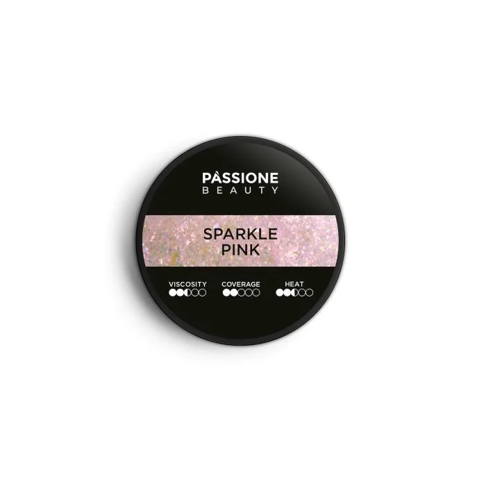 Sparkle Pink 15 ml - Gel de construction auto-égalisant rose vif avec glitter roses irisés - détail 2