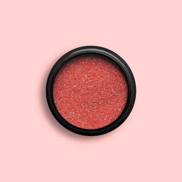 Coral Fluo Biodegradable Glitter - Glitter biodégradables pour ongles coral fluo