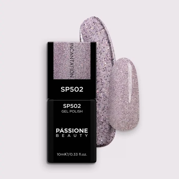 Gel Polish SP502 Incantation - Glitter Pink Gel Polish withreflective effect