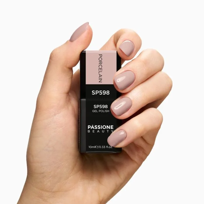 Gel Nail Polish SP598 Porcelain - Nude Rosy Beige Gel Polish - detail 1