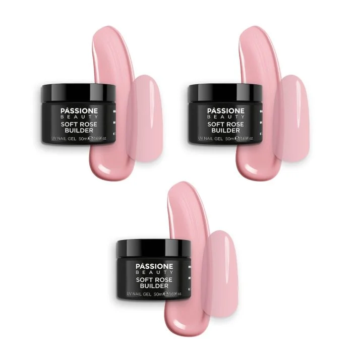 Soft Rose Builder 50ml Multipack - Multipack composto da 3 confezioni di Soft Rose Builder 50ml
