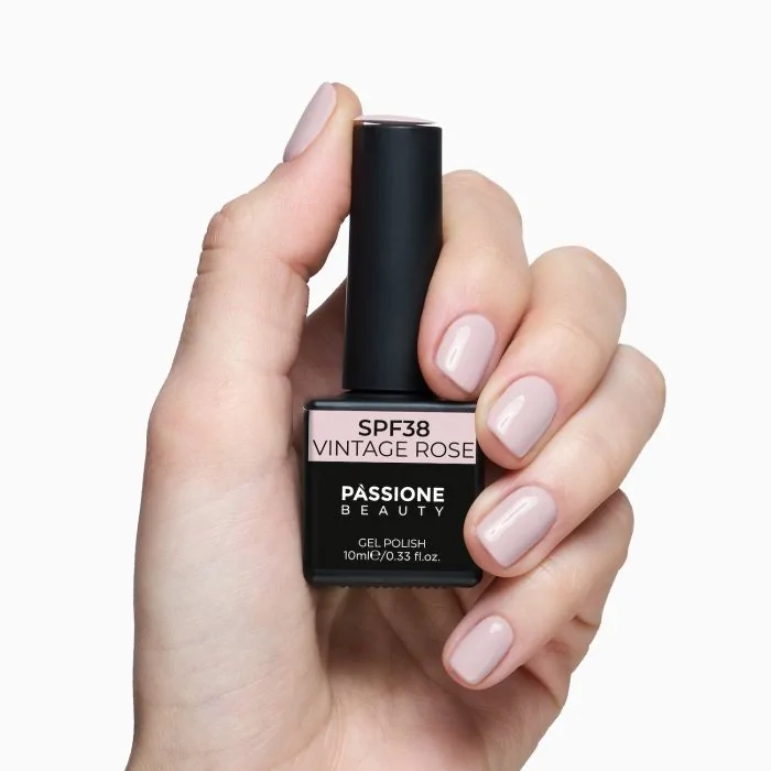 Gel Nail Polish GPF38 Vintage Rose  - GPF38 Vintage Rose gel polish, Pale light pink - detail 2