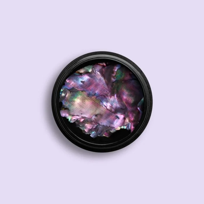 Tahiti Crushed Shell - Opalescent multicolour mother of pearl flakes for nail decoration