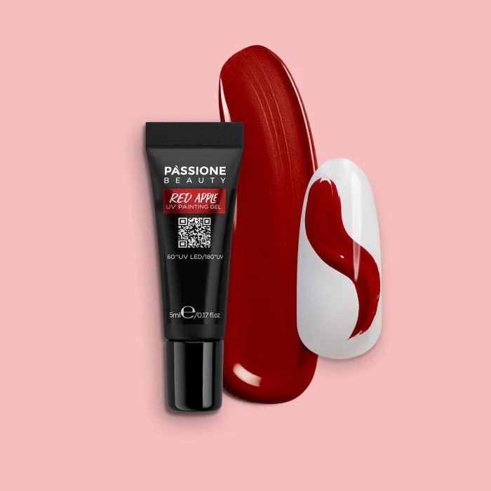 Red Apple Painting Gel - Burgundy Red Nail Art UV Painting Gel