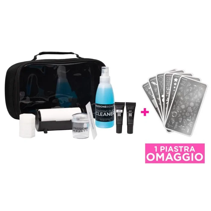 Stamping Set - Limited Edition - Complete kit for nail designs with stamping plates