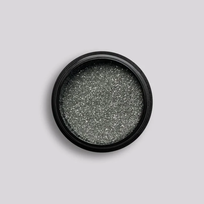 Biodegradable Silver Glitter - Biodegradable nail glitter, colour silver