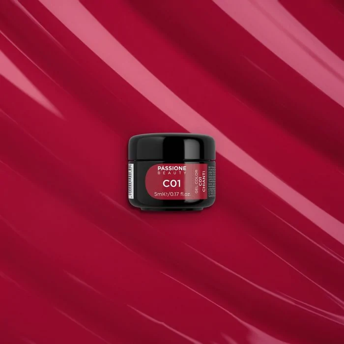 Gel Color C1 Chianti - Gel color rojo carmín - detalle 2