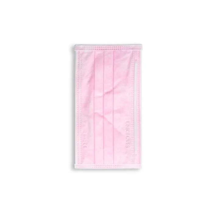 Mascarillas 3 filtros Plus sin látex B  - Mascarillas desechables sin látex, rosa Barbie