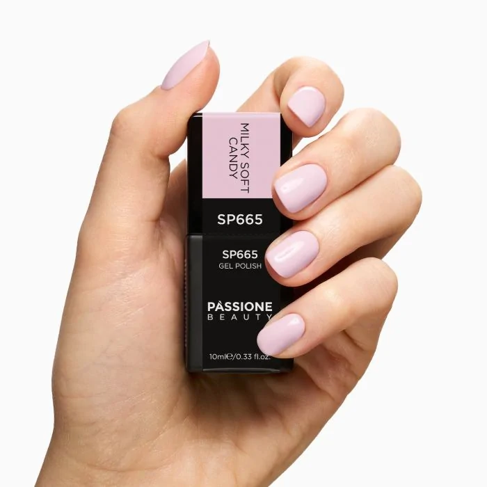 Vernis semi-permanent SP665 Milky Soft Candy - Vernis semi-permanent rose bonbon laiteux - détail 3