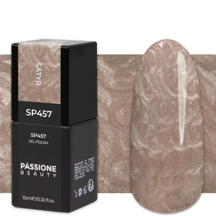 Gel Nail Polish GP457 Satyr - Pearlescent Gray-Brown Gel Polish