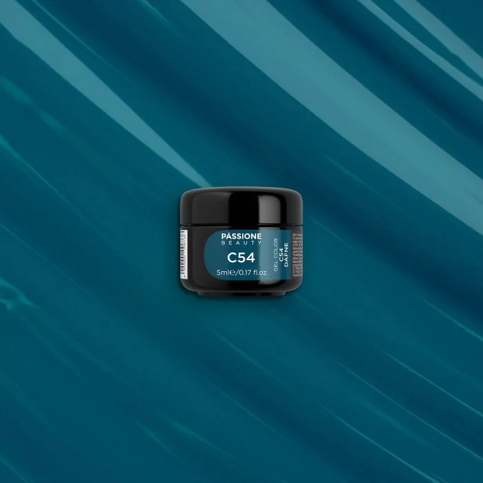 Gel Color C54 Dafne - Gel color azul petróleo - detalle 3