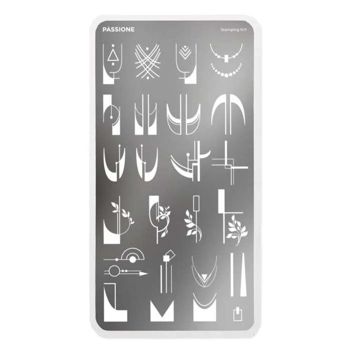Manicure - Stamping Plate - Stamping plate for French manicure