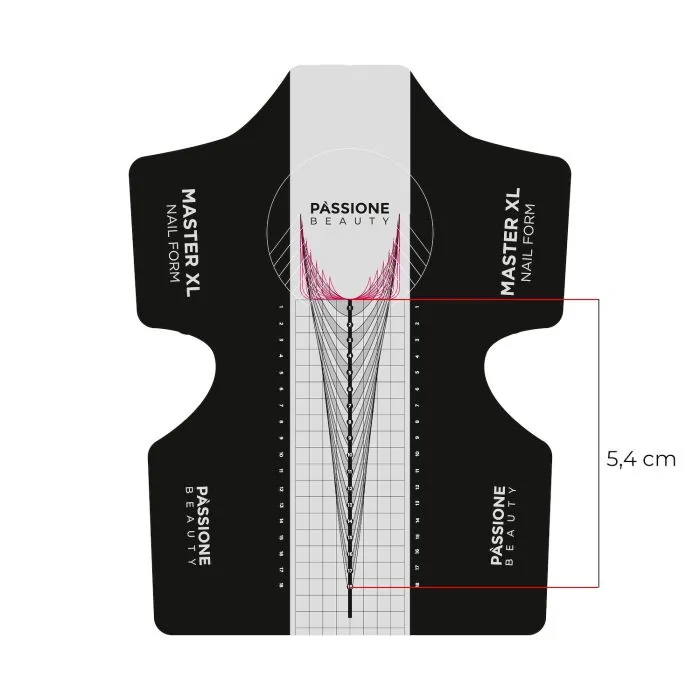 Box Master Nail Form Pro XL 100 pzas - Master Nail Form en aluminio para uso profesional - detalle 1