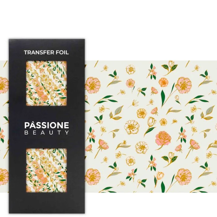 Golden Roses - Transfer Foil - Nail Transfer Foil - roses and Blossoms