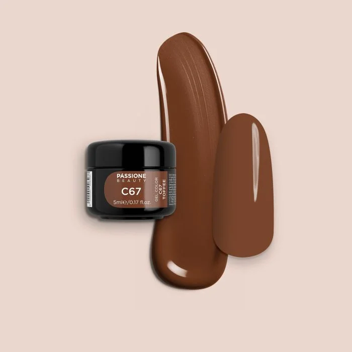 Gel Color C67 Toffee - Gel Uv Colorato marrone dolce