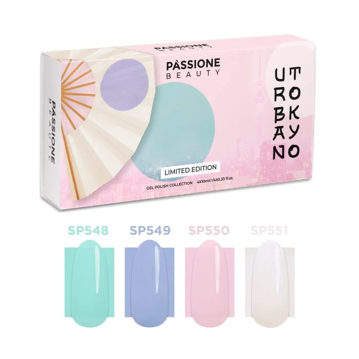 Urban Tokyo - Gel Polish Collection - Collection of 4 coloured gel polishes