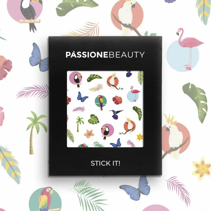 Tropical Paradise - Nail Stickers - Tropical-themed nail stickers