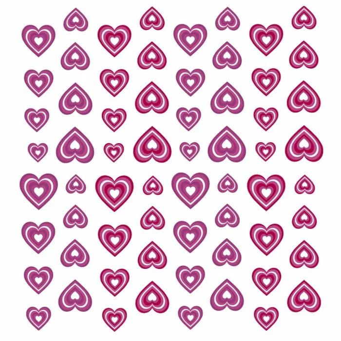 Crazy Love - Nail Stickers - Nail art stickers with hearts - detail 1