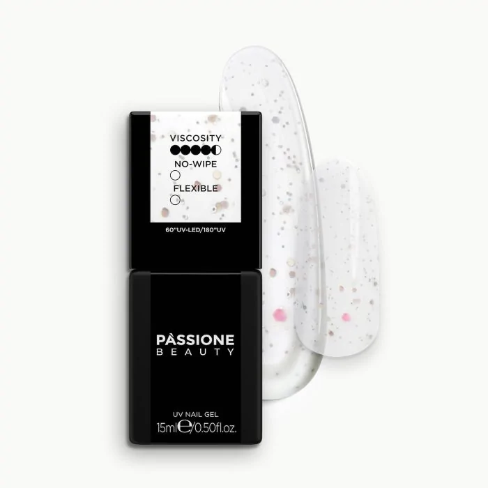 Glitter Matte 15 ml - Top coat mat avec dispersion à effet pailleté