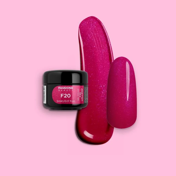 Gel colour F20 Lollipop - IntenseFuchsia Self-sealing UV Gel Colour