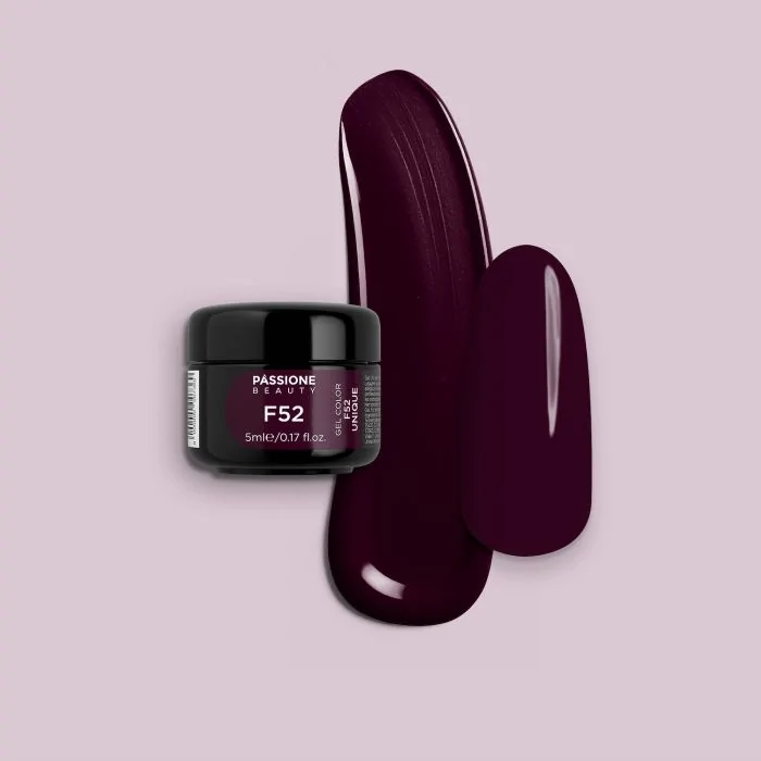 Gel Couleur F52 Unique - Gel couleur auto-scellant bordeaux