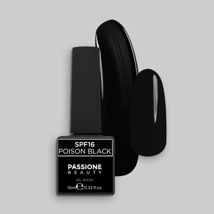 Vernis semi-permanent VSF16 Poison Black - Vernis semi-permanent noir total