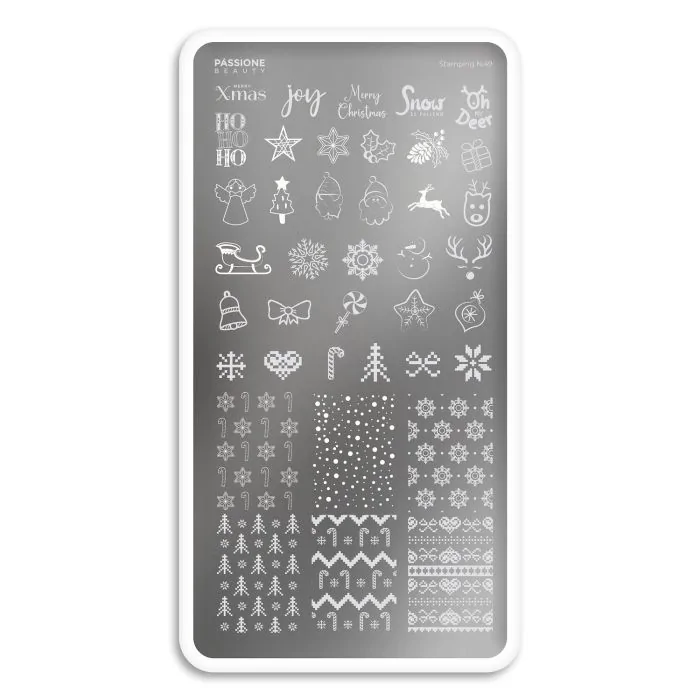 Oh My Deer – Piastra Stamping - Piastra per stamping con decorazioni Natalizie - dettaglio 1