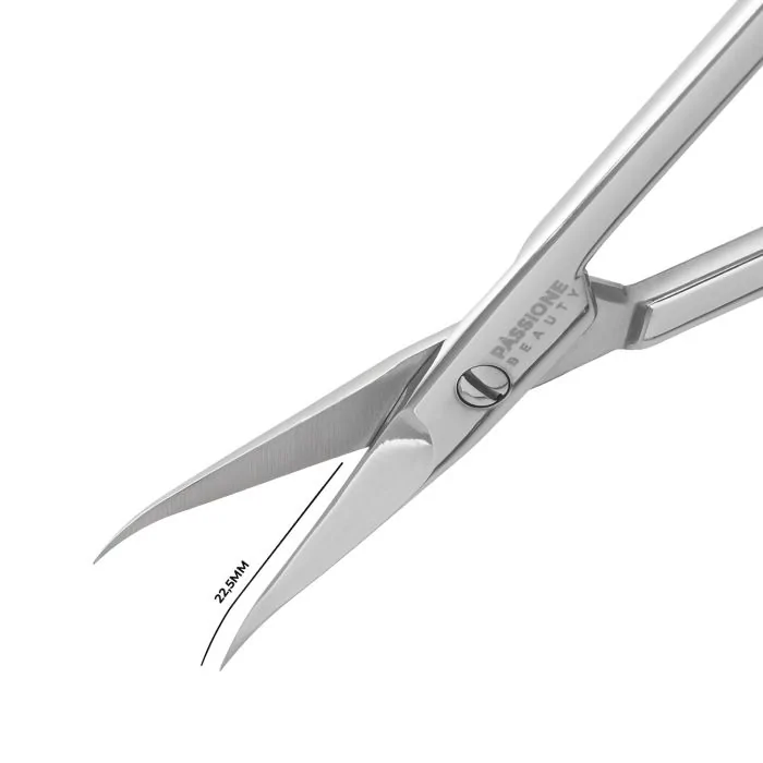 Tijeras de precisión, punta de gancho cutículas, hoja 22,5mm - Tijeras para cutículas - hja de 22,5 mm - detalle 2