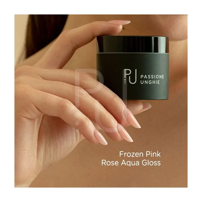 Rose Aqua Gloss 15 ml - Pinkish finish gel  - detail 1