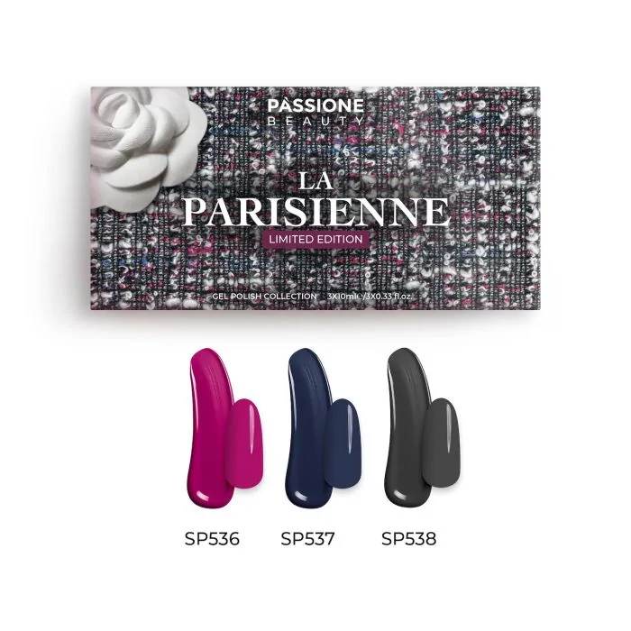 La Parisienne Gel Polish Collection - Collection of 3 coloured gel polishes