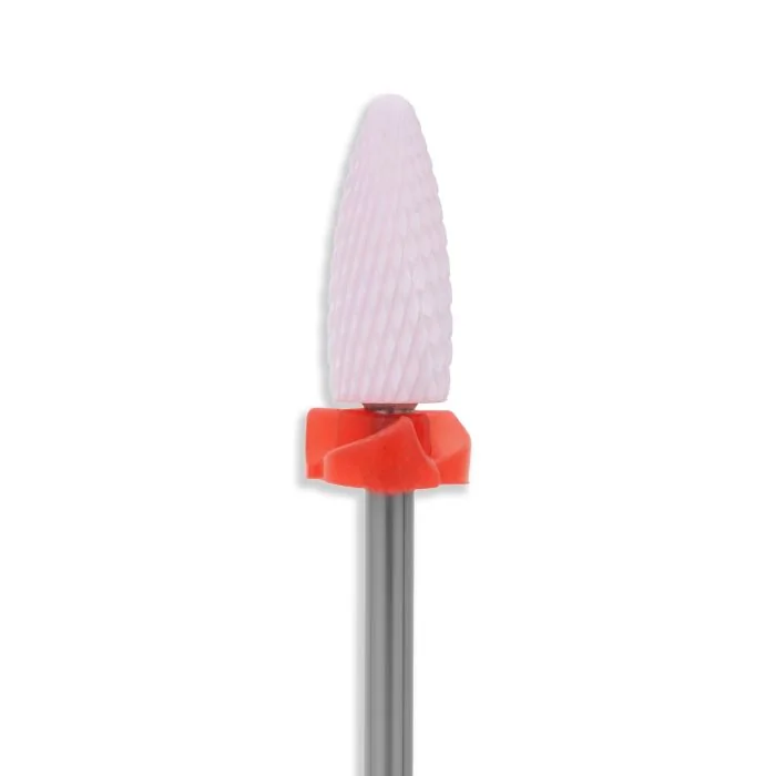 Ceramic Pink Flame Nail Drill Bit - Ceramic Pink Flame Nail Drill Bit Low abrasivity - detail 1