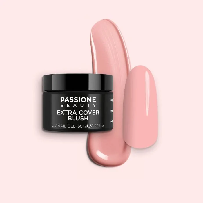 Extra Cover Blush 50 ml - Builder gel tixotrópico rosa nude de densidad alta