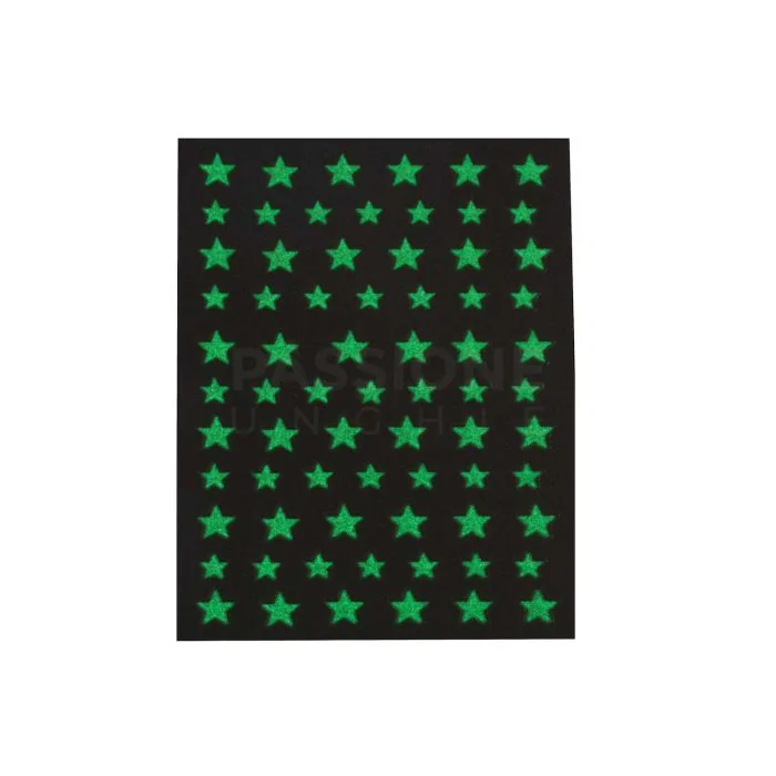 Star - Glow Nail Stickers - Stickers Fluorescente para Uñas - detalle 1