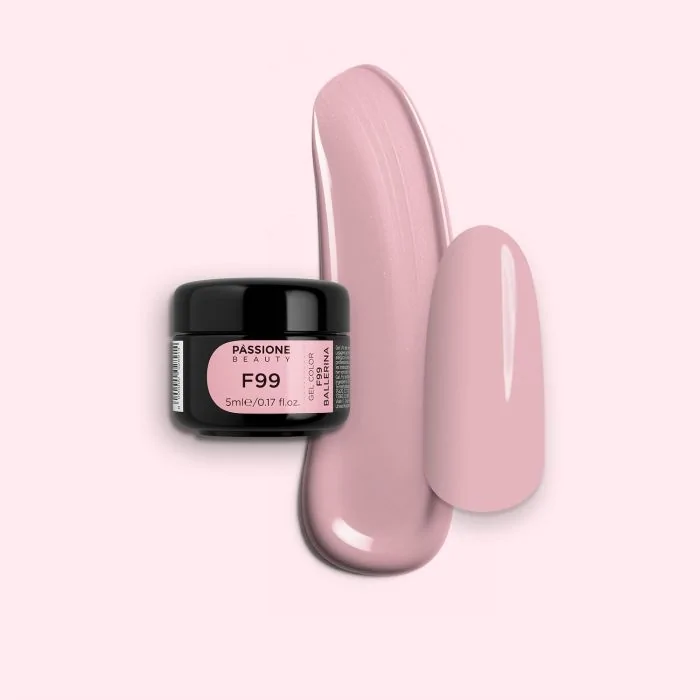 Gel Color F99 Ballerina - Gel color rosa pastel claro autosellador