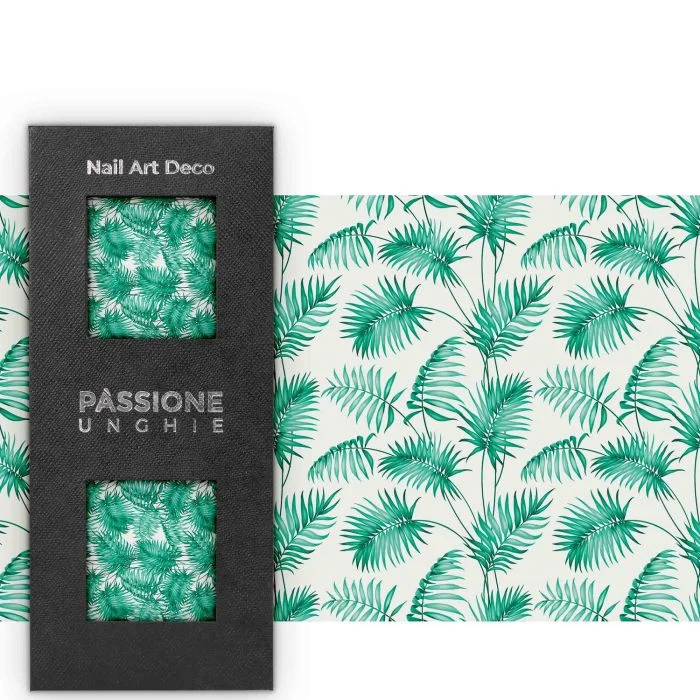 Palm - Transfer Foil - Nail Transfer Foil – green palms