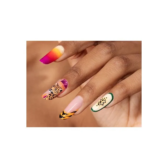 Exotic Paradise | Unghie con micropittura