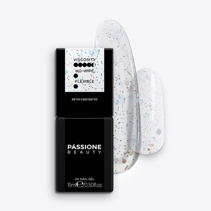 Galaxy Gloss 15 ml - Top coat sans dispersion à effet pailleté