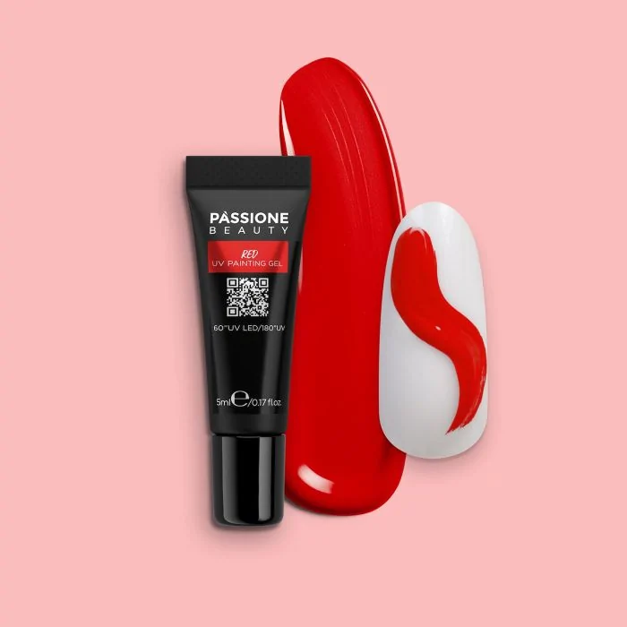 Red UV Painting Gel - Red UV paint gel rouge vif