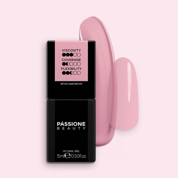 HD Fiber Base Rose 15 ml - Base Semipermanente Rosa empolvado