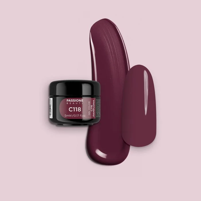 Gel Color C118 Pamplona - Gel Uv Colorato bordeaux e prugna