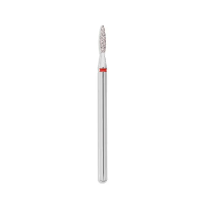 Fresa EXPERT - Diamant flame fine - Fresa para torno para cutículas de diamante, forma de llama. Nivel experto. Abrasión baja.