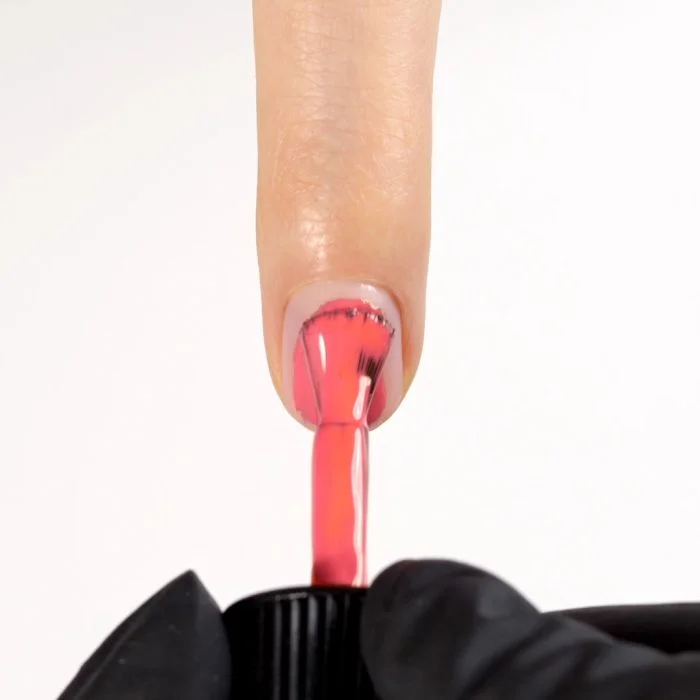 Application of Gel Nail Polish GP258 Carnival