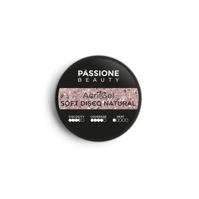 AcrilGel® Soft Disco Natural 50 ml - Acrylgel in Nude mit Flash-Disco Effekt - Detail 4