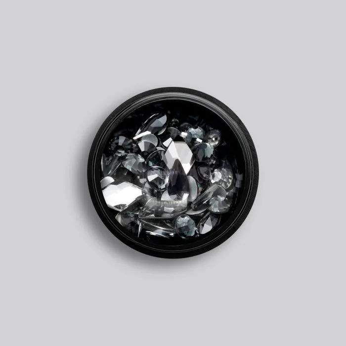 Fumé Gems Mix - Gems mix for nail art, smoky quartz colour