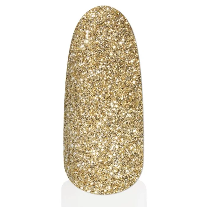 Biodegradable Gold Glitter - Biodegradable nail glitter, colour gold - detail 1