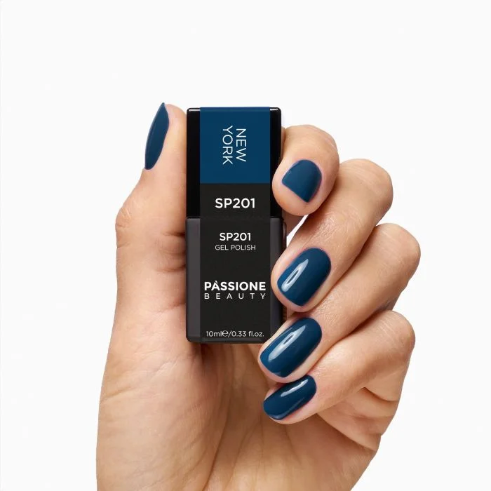 Gel Nail Polish GP201 New York  - Cerulean Blue Gel Polish - detail 2