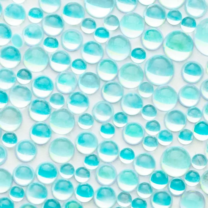 Emerald Drop Gems - Strass pour ongles, couleur bleu irisé - détail 1