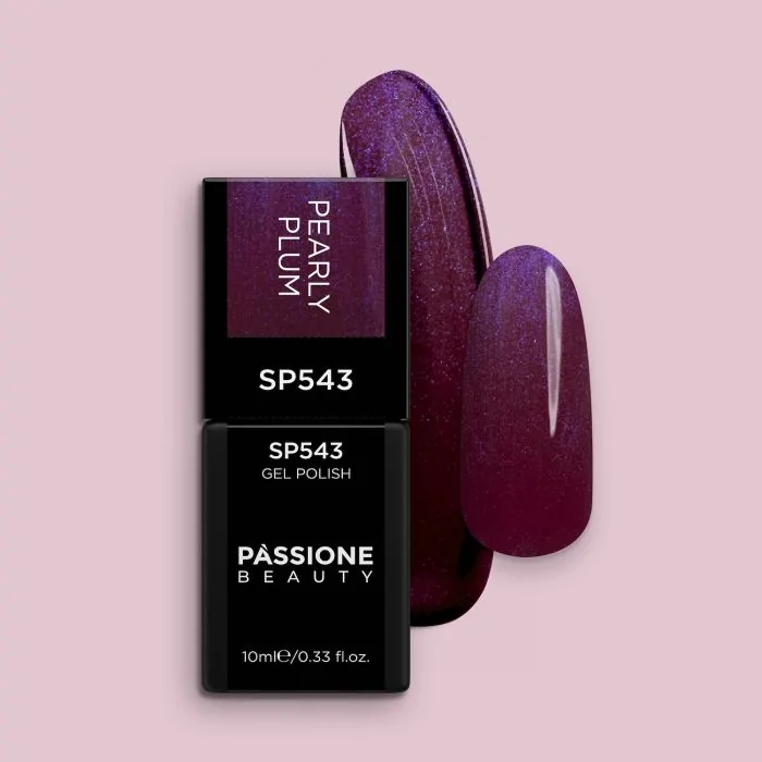 Vernis semi-permanent SP543 Pearly Plum - Vernis semi-permanent prune nacré de hauteopacité