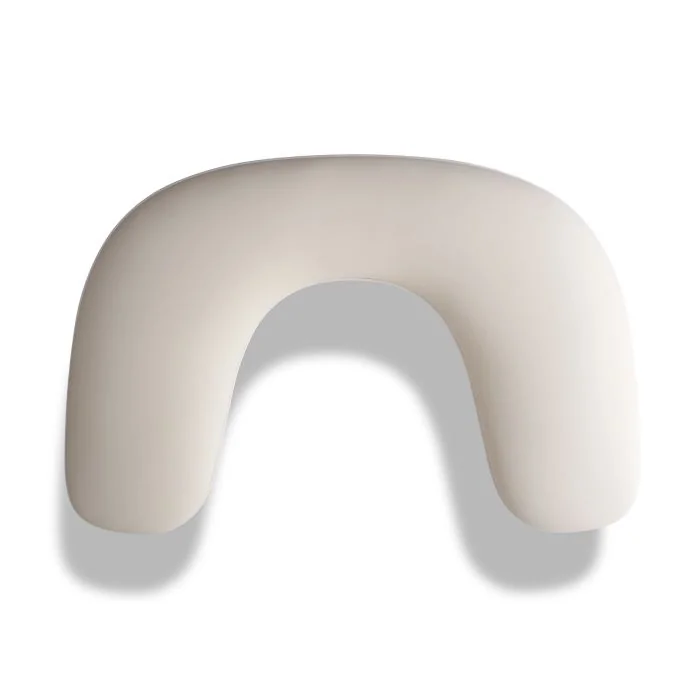 Almohada apoyabrazos para manicura en forma de media luna - Almohada para manicura - blanco - detalle 2