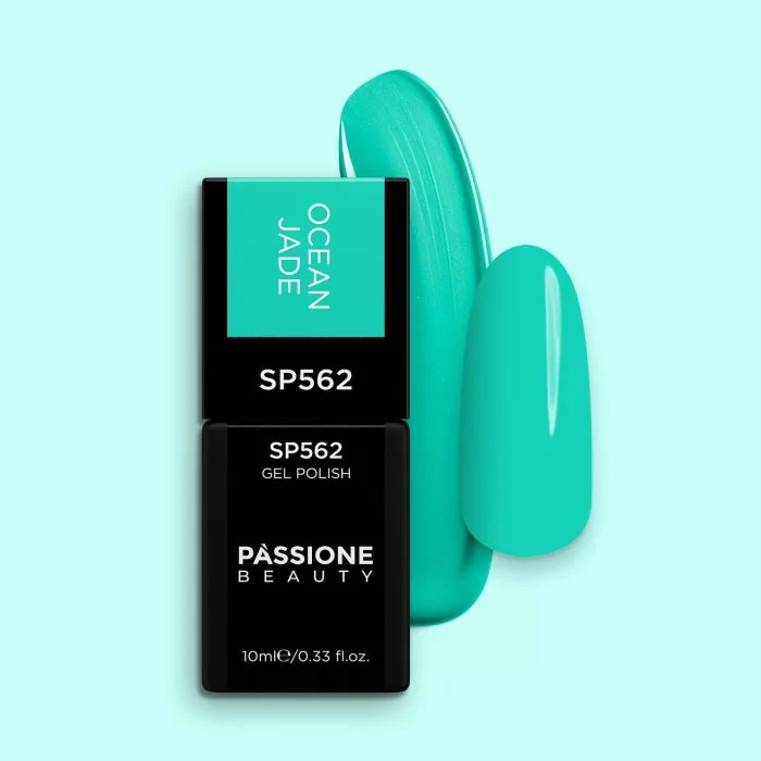 Smalto semipermanente SP562 Ocean Jade - Colore semipermanente verde acquamarina scuro 